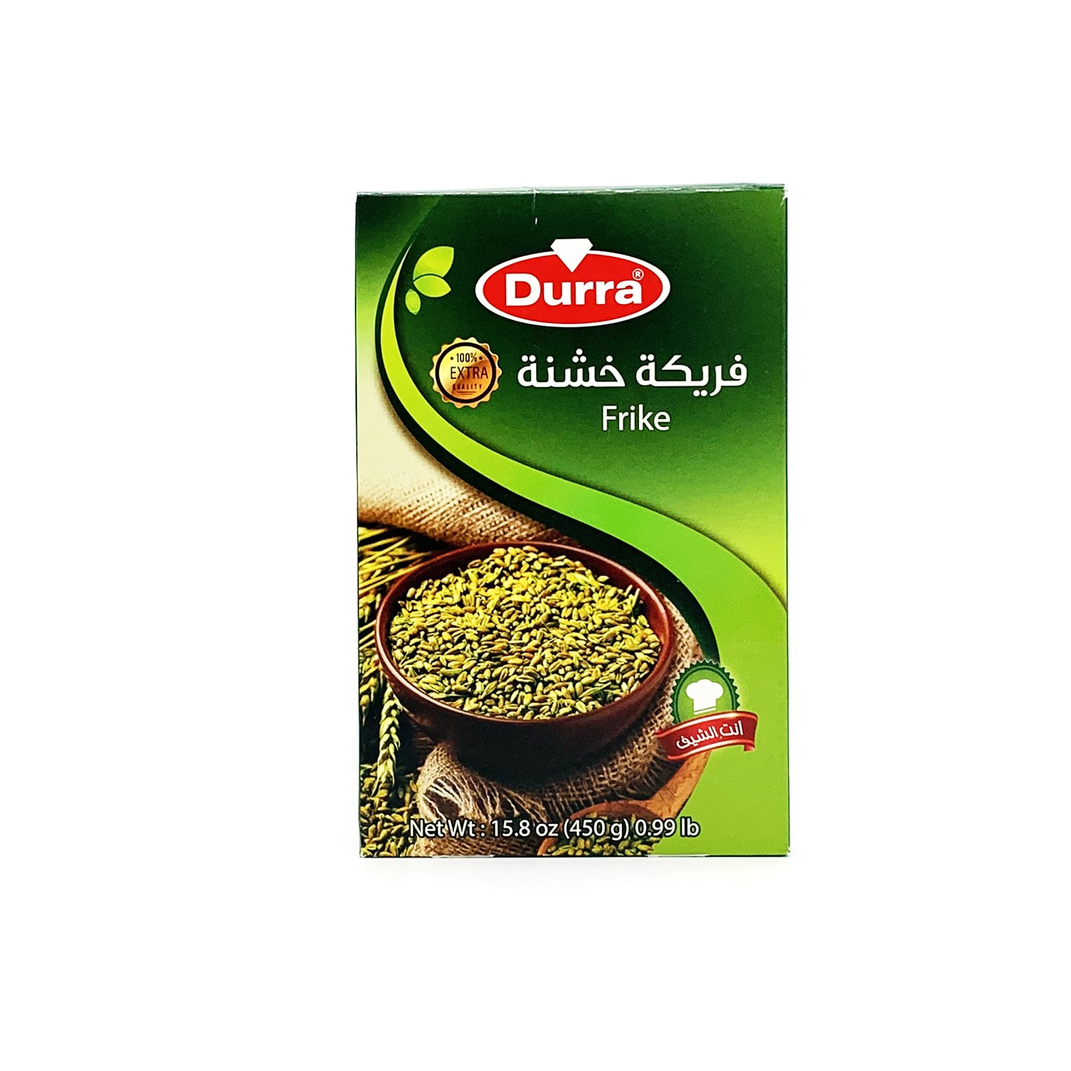 DURRA ROASTED GREEN WHEAT FREEKAH 450G